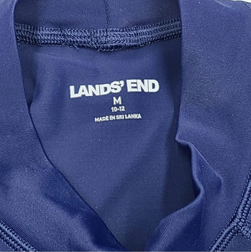 Lands' End boys' rashguard and swim trunks size M